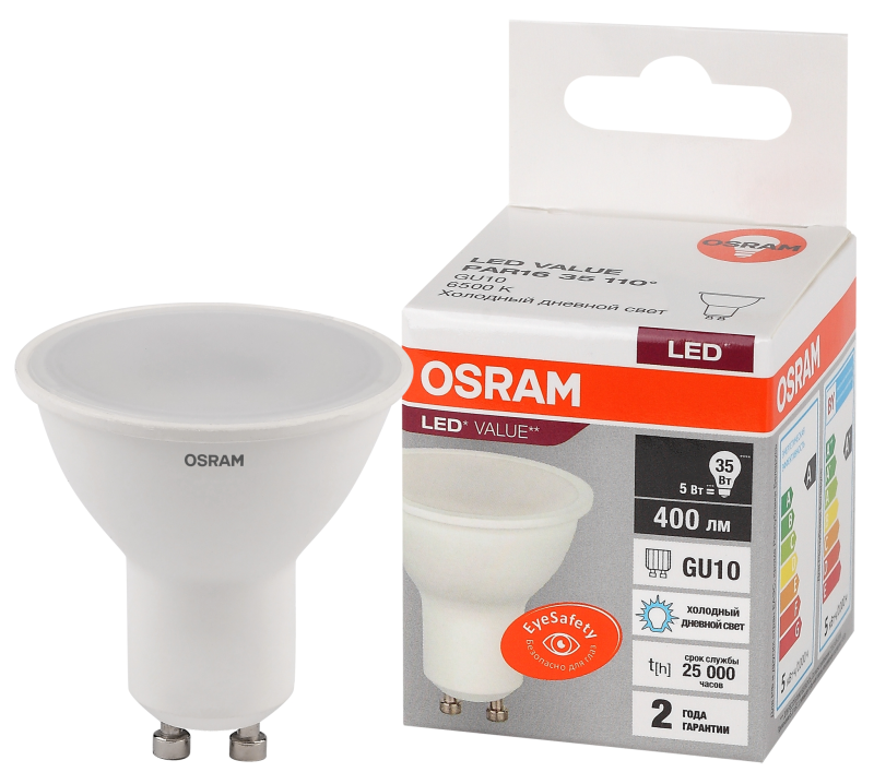 Osram LVPAR1635 5SW/865 230V GU10 10X1 RU