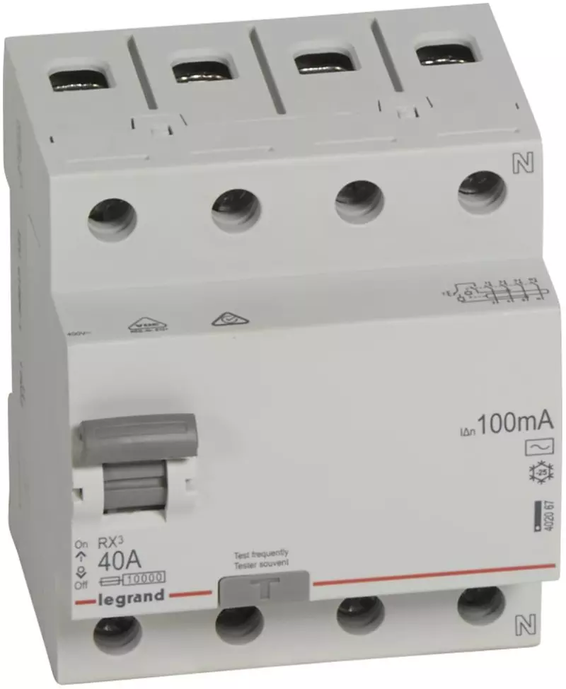    (/) Legrand RX3 - 4P - 40A - AC - 100mA