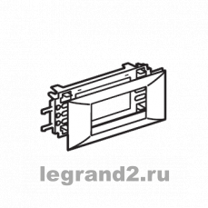 Суппорт 010941 mosaic на 4 модуля для короба dlp legrand