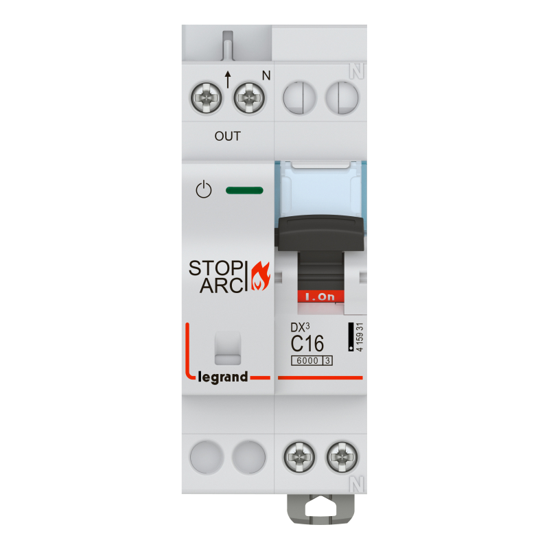  DX3 Stop Arc 1P+N C16A 6000A   